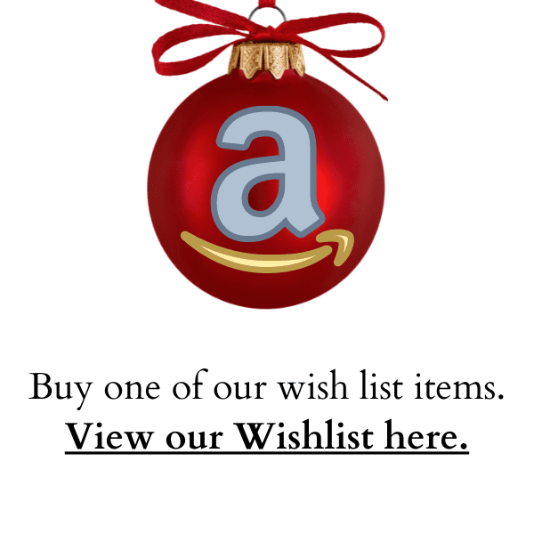 Buy one of our wish list items. View our Wishlist here.