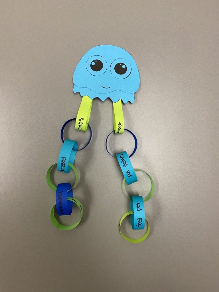 Paper chain squid