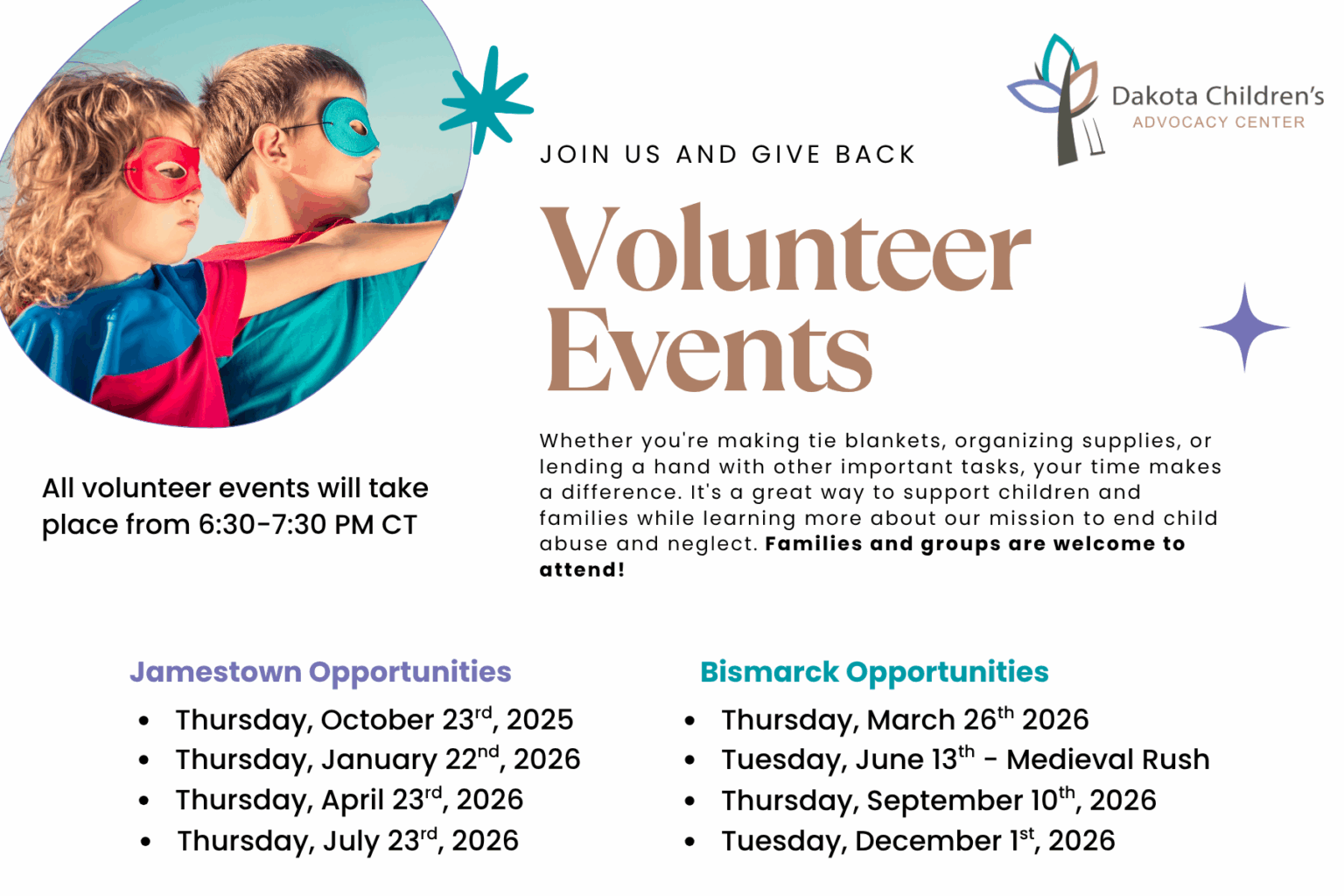 Volunteer | Dakota Children's Advocacy Center